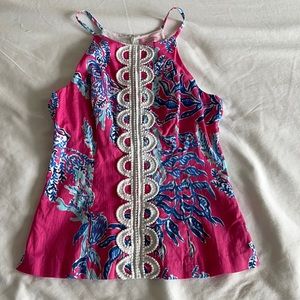 Lilly Pulitzer size 4 pink blouse